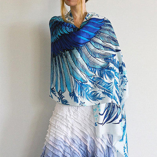 Blue Wings Scarf