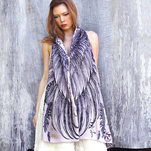 Purple Wings Scarf