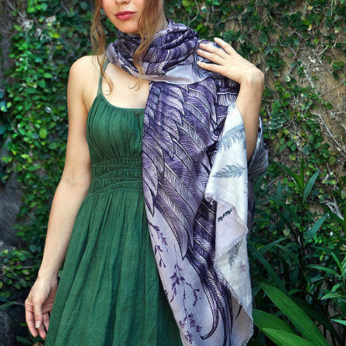 Purple Wings Scarf