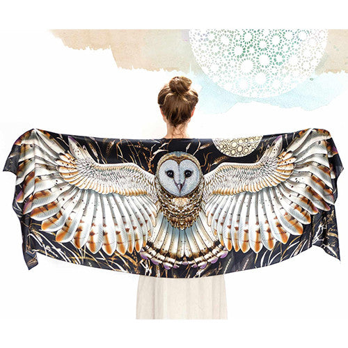 Wheat Owl Scarf