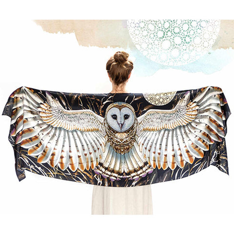 Wheat Owl Scarf