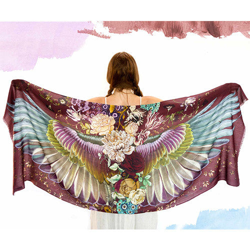 Crimson Wings Scarf