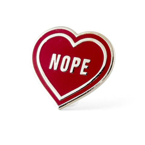 Nope Heart Pin