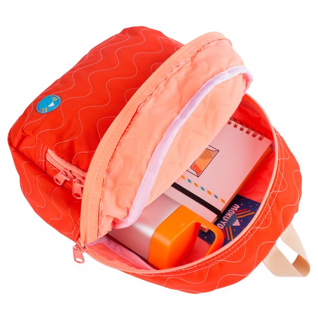 Red / Orange Quilted Purse Backpack