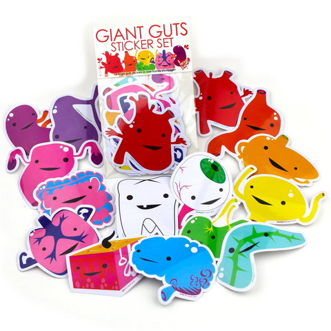 Giant Guts Sticker Set