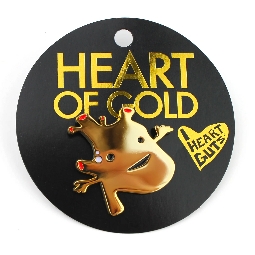 Heart of Gold Enamel Lapel Pin