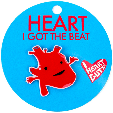Heart Lapel Pin - Feel the Beat!