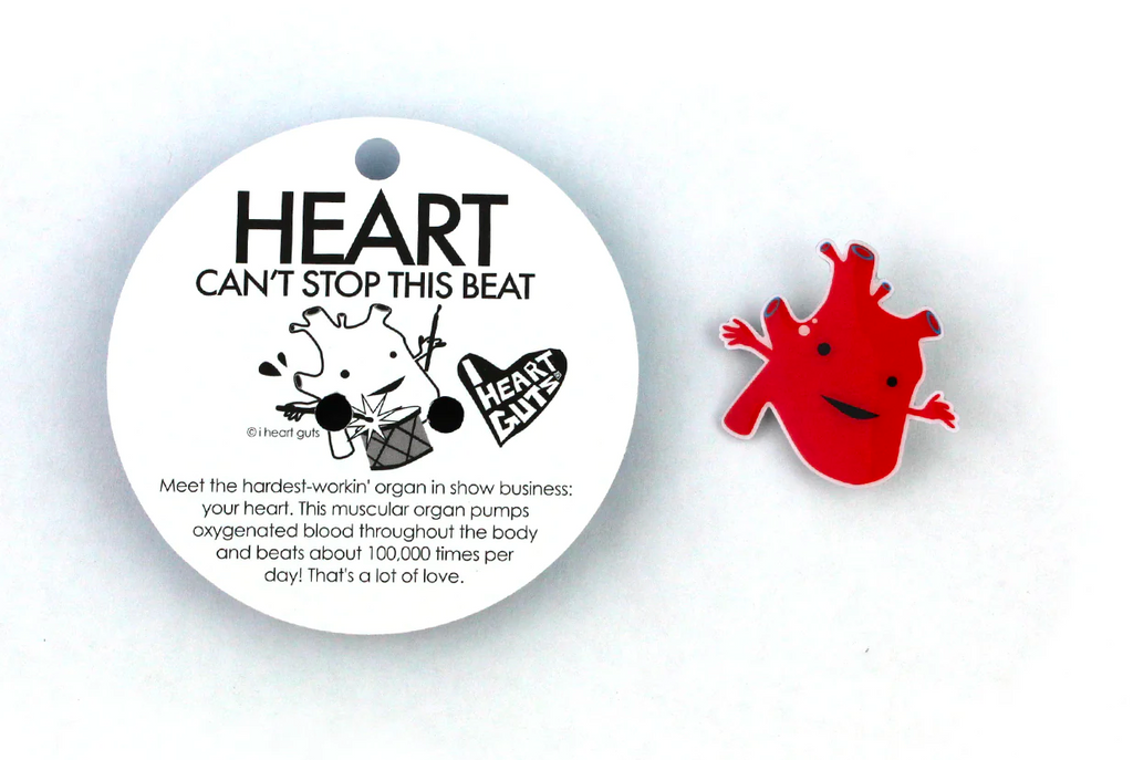 Heart Lapel Pin - Feel the Beat!