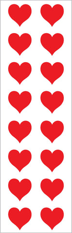 Small Red Heart Stickers