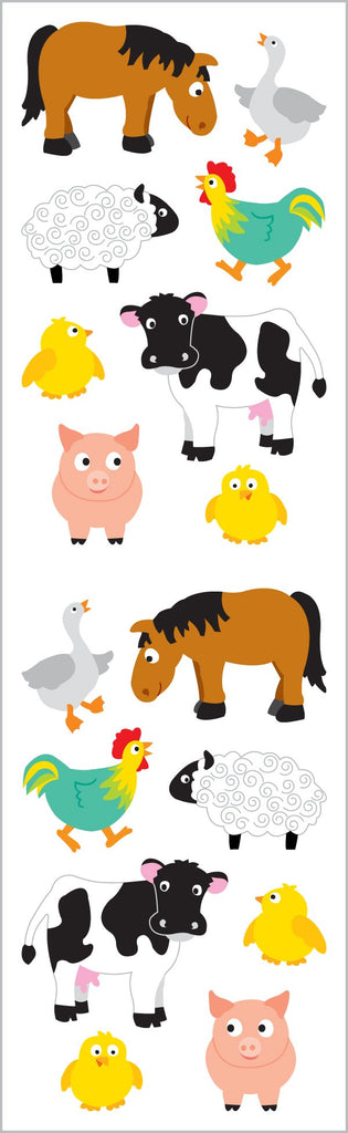 Chubby Farm Animals Stickers