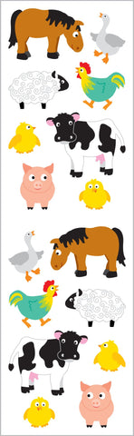 Chubby Farm Animals Stickers