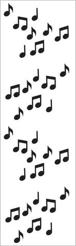 Black Micro Music Notes Stickers