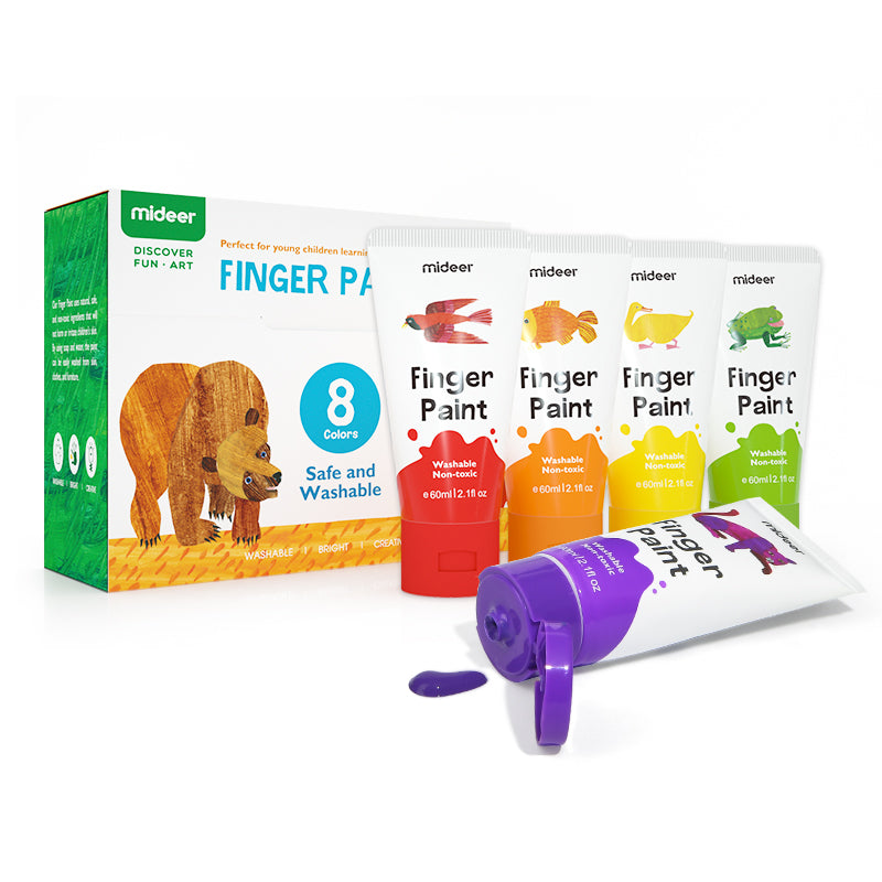 Mideer x Eric Carle Finger Paint 8 Colors