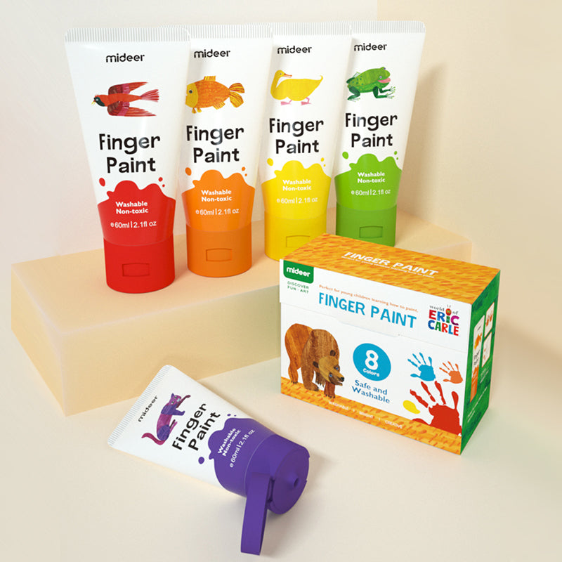 Mideer x Eric Carle Finger Paint 8 Colors