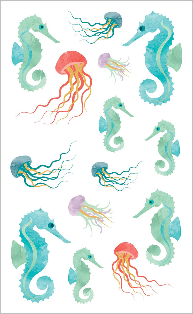 Watercolor Jellyfish Stickers