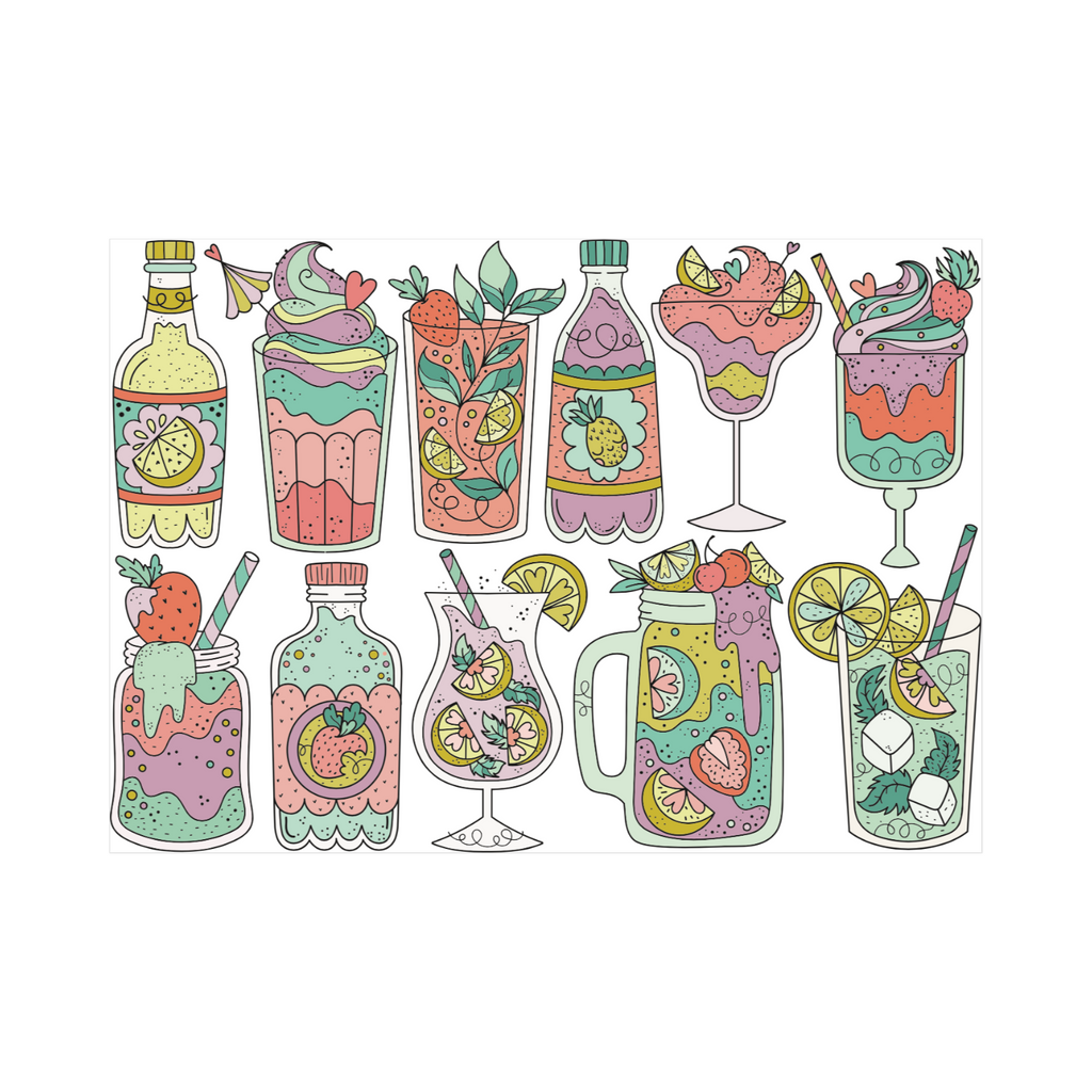 Summer Coolers Sticker Flakes
