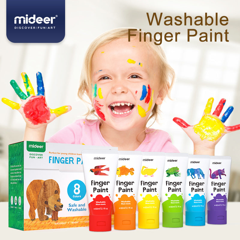 Mideer x Eric Carle Finger Paint 8 Colors