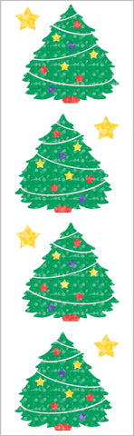 Sparkle Xmas Tree Stickers