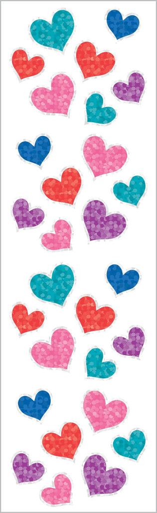 Sparkle Jewel Hearts Stickers