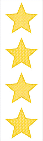 Sparkle Large Gold Star Stickers