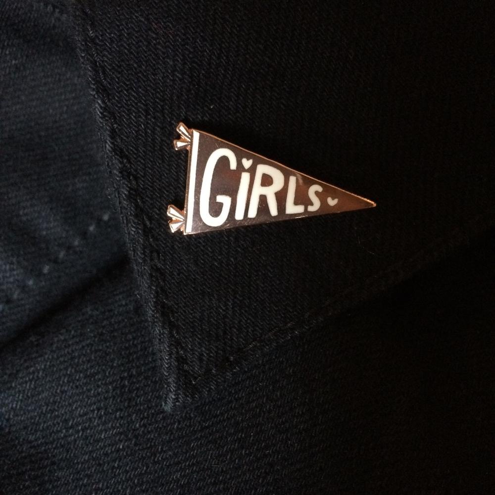 Girls Pennant Pin