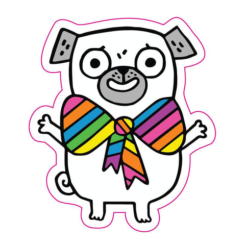 Pride Pug Big Sticker