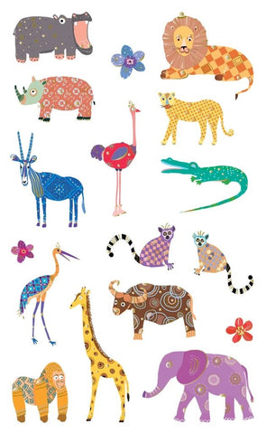 Spectacular Safari Animals Stickers