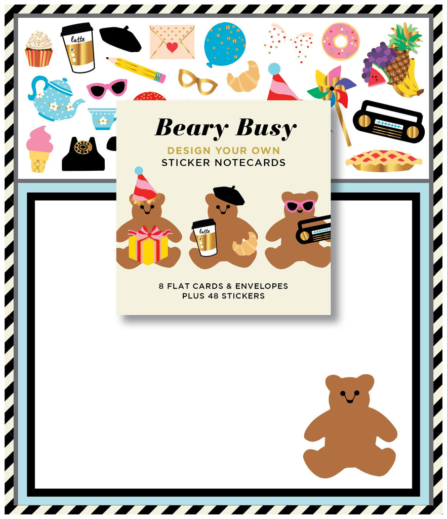 Beary Busy Sticker Notecards