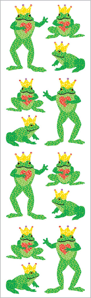 Sparkle Frog Prince Stickers