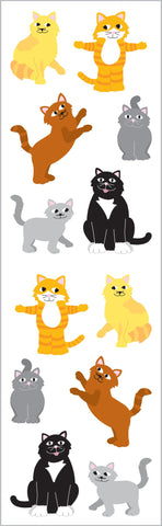 Playful Cats Stickers