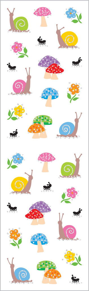 Snails And Mushrooms, Petite Stickers