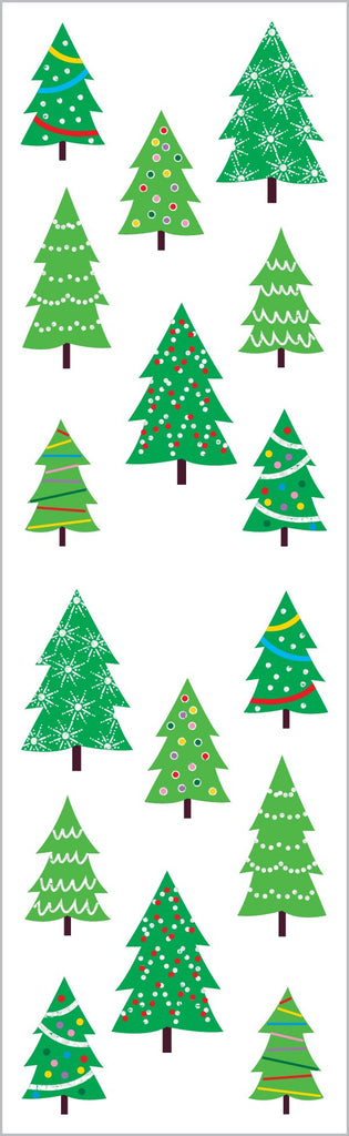 Sparkle Christmas Tree Farm Stickers