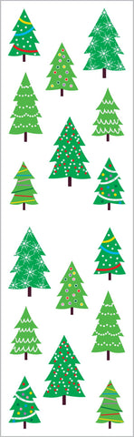 Sparkle Christmas Tree Farm Stickers