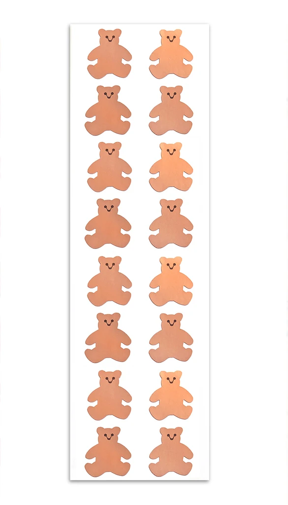 Rose Gold Bear Stickers