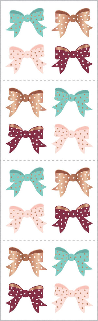 Rose Gold Bows Stickers