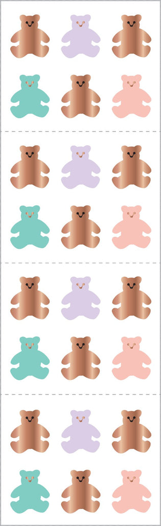 Rose Gold Bears Stickers