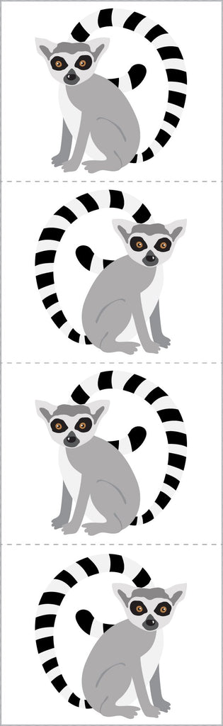 Lively Lemurs Stickers