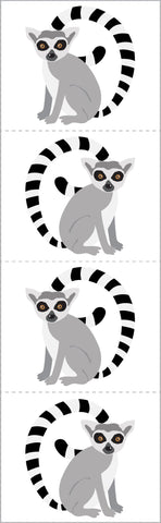 Lively Lemurs Stickers