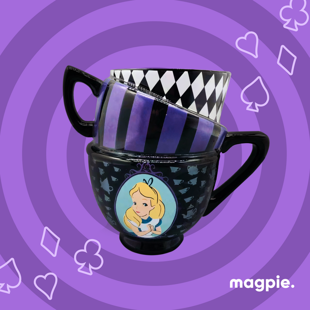 Alice in Wonderland Black Mug