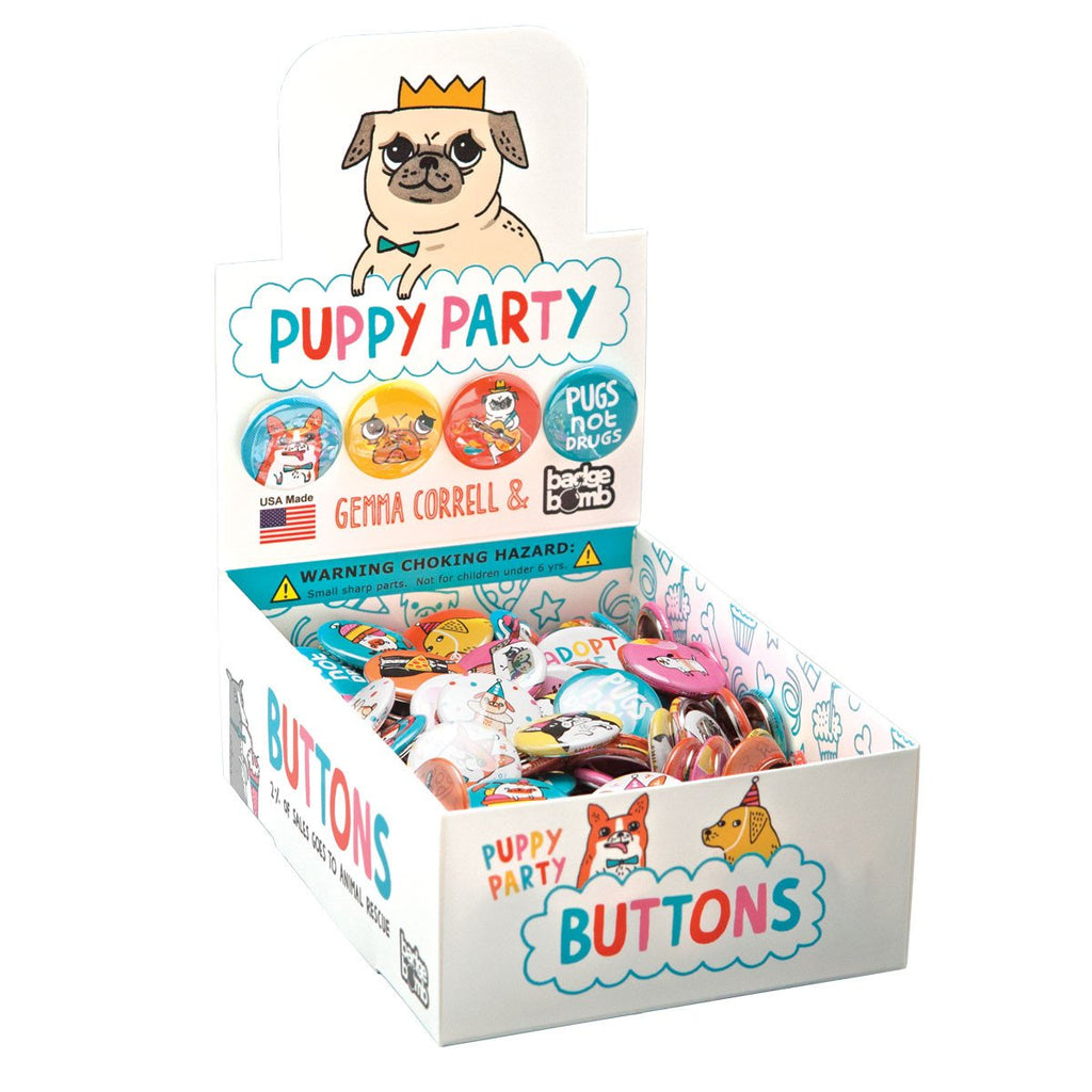 Puppy Party Button Box