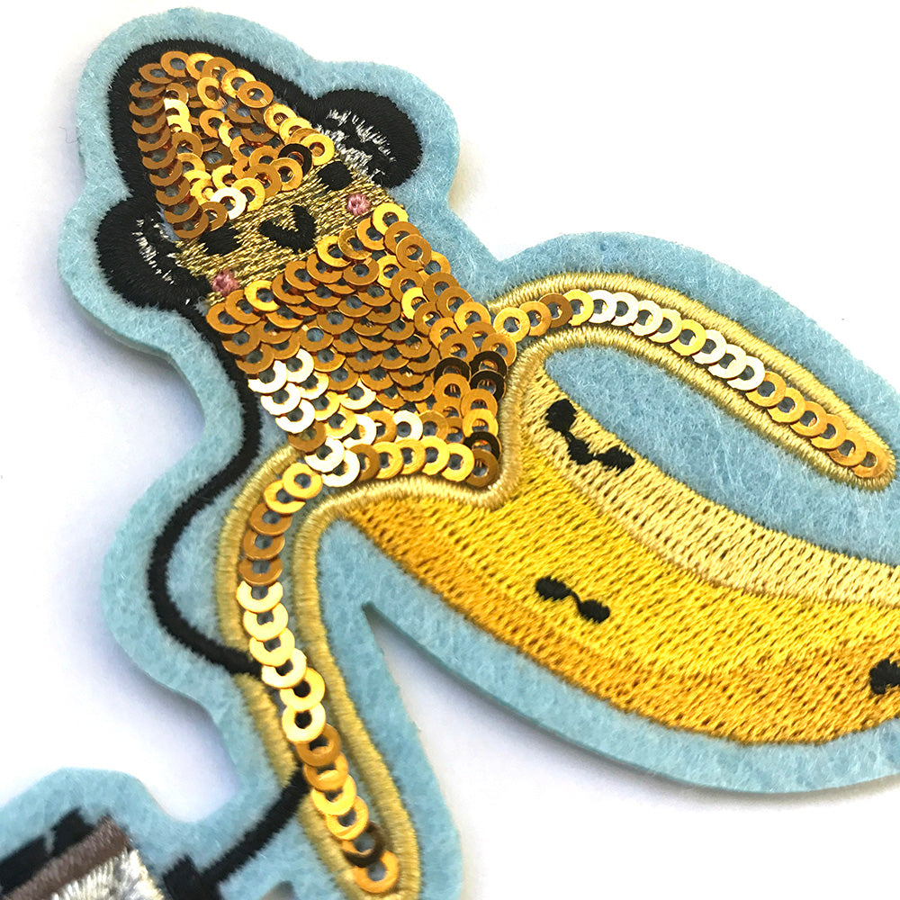 Sequin Banana Rocker Patch