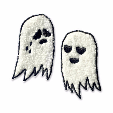 Chenille Ghost Pair Sew-on Patch
