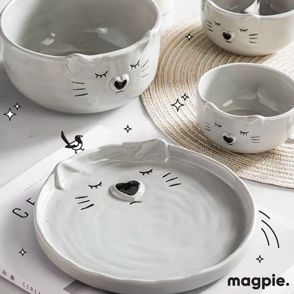 Cat Ceramic Set