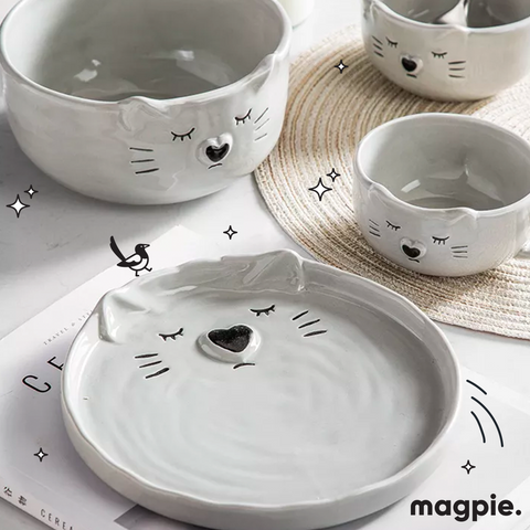 Cat Ceramic Set