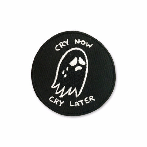 Cry Now Cry Later Black Patch
