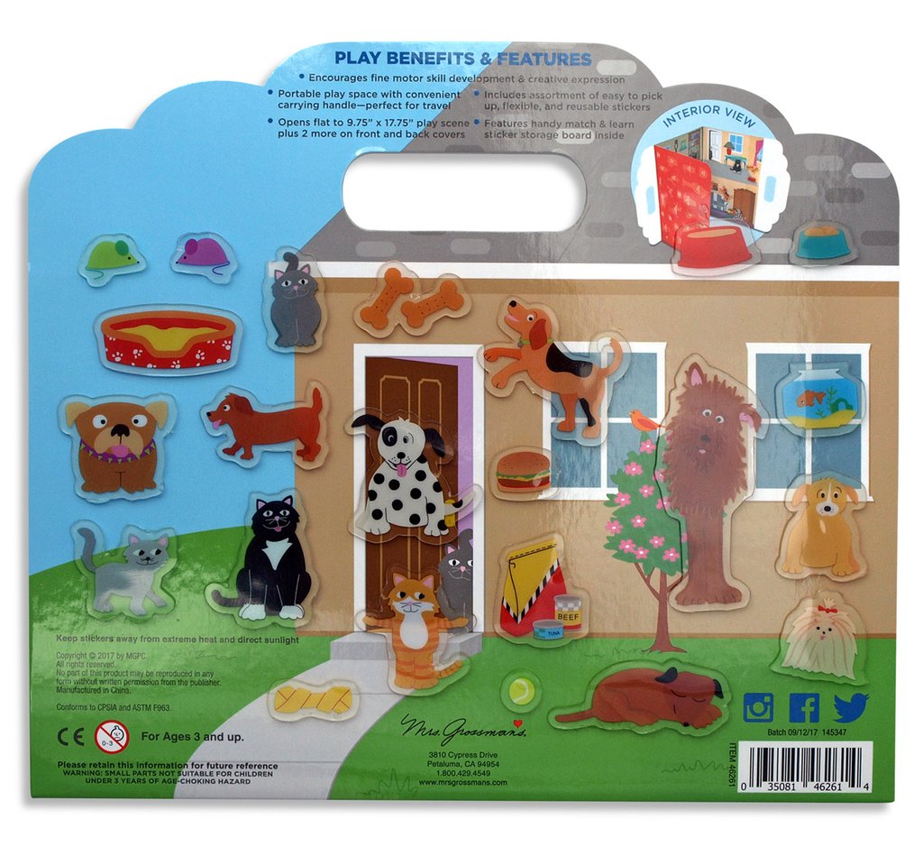 Dogs and Cats at Home Peel & Play Activity Set