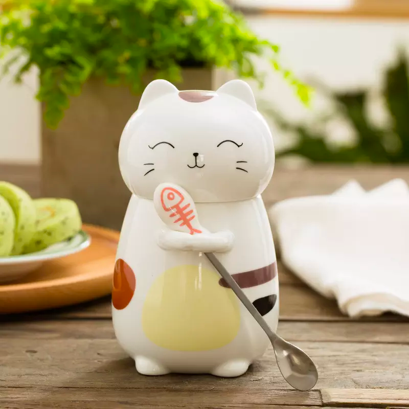 Cat with Fish Spoon