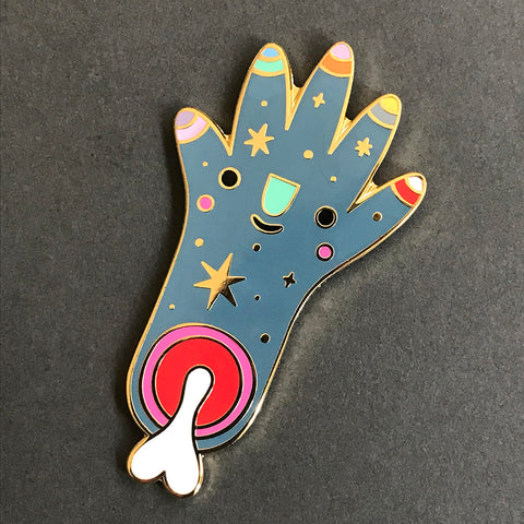 Severed Party Arm Enamel Pin