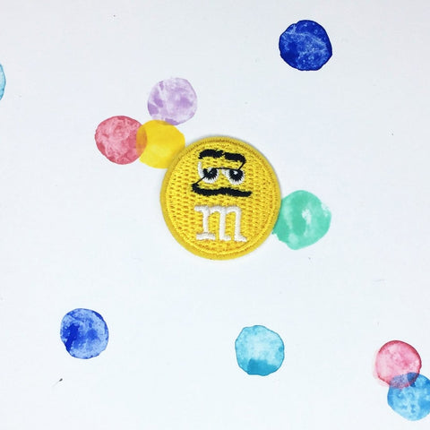 Small Yellow M&M Patch