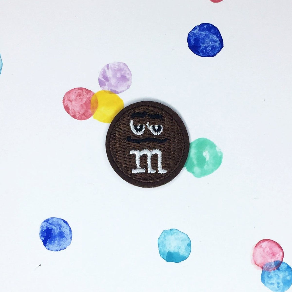 Small Brown M&M Patch